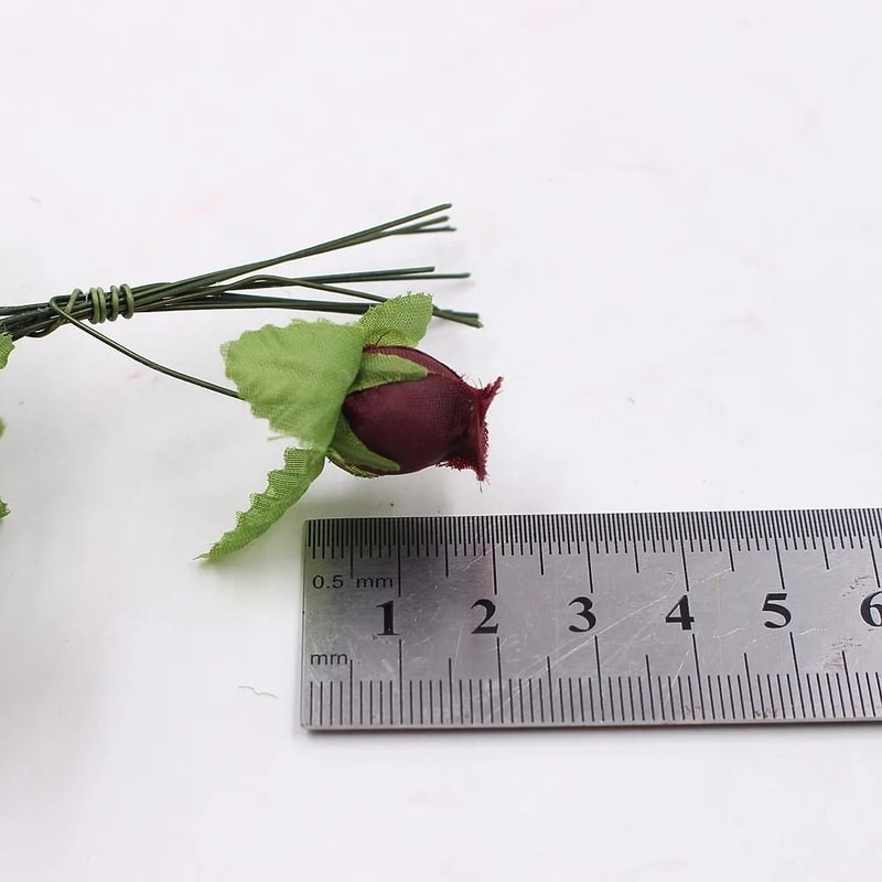 Petite Silk Heritage Rose Buds 5