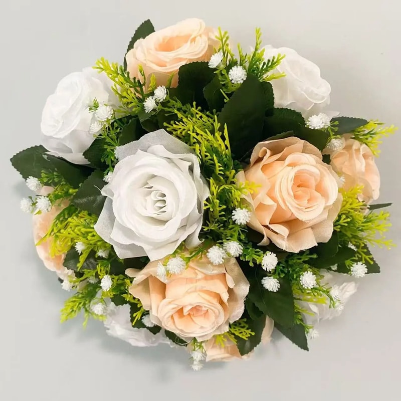 Grand Silk Rose Sphere Arrangement 9
