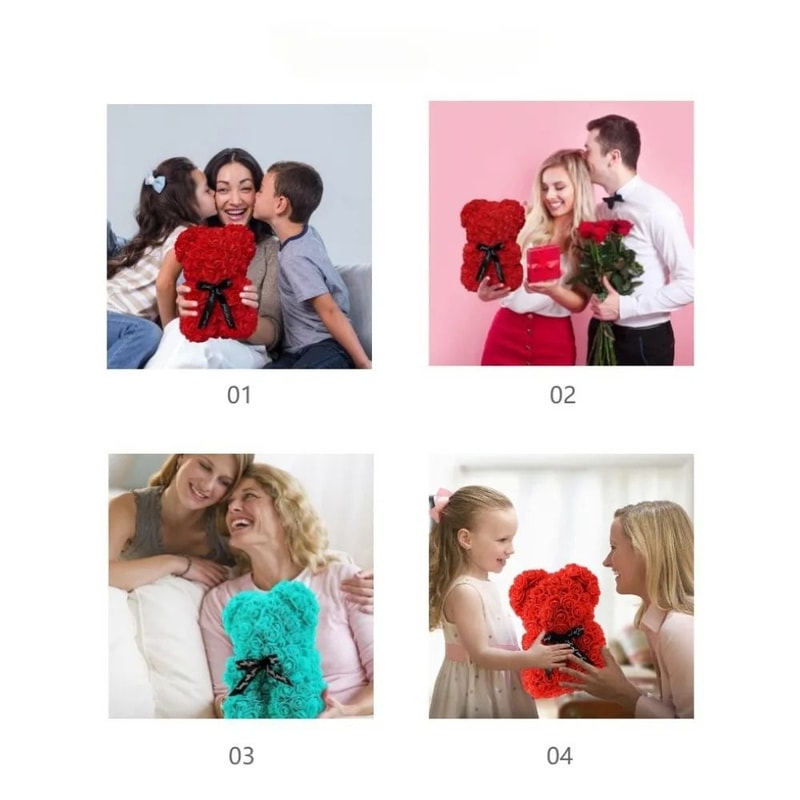 Everlasting Velvet Rose Teddy Bear 2