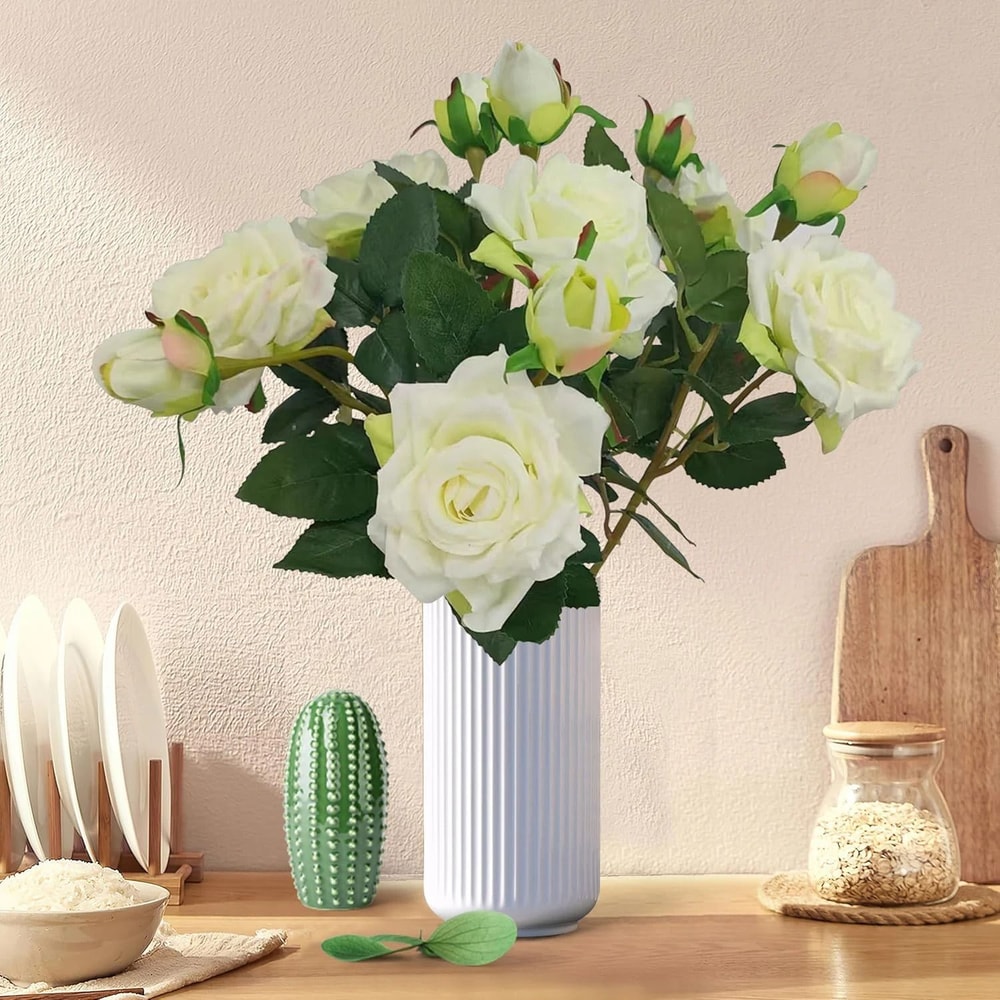 Heritage Retro Silk Rose Branch 3