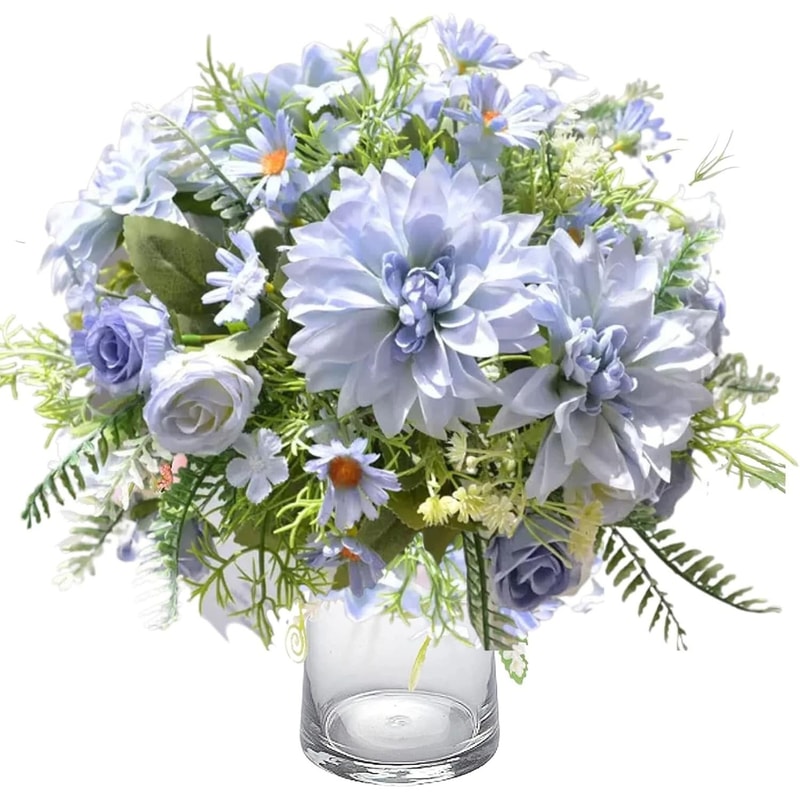 Heritage Silk Dahlia Rose Garden Stem 1