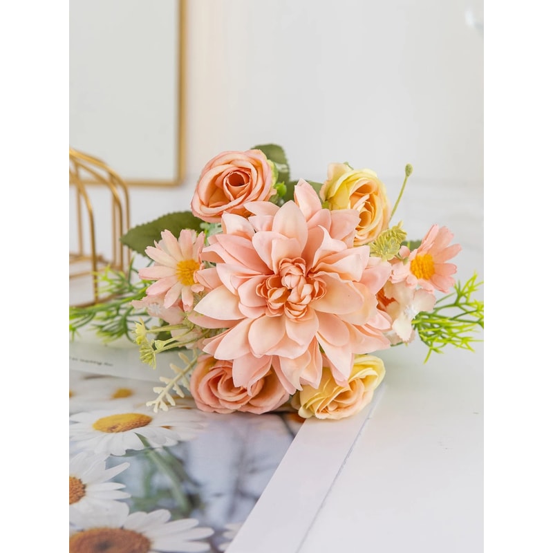 Heritage Silk Dahlia Rose Garden Stem 11