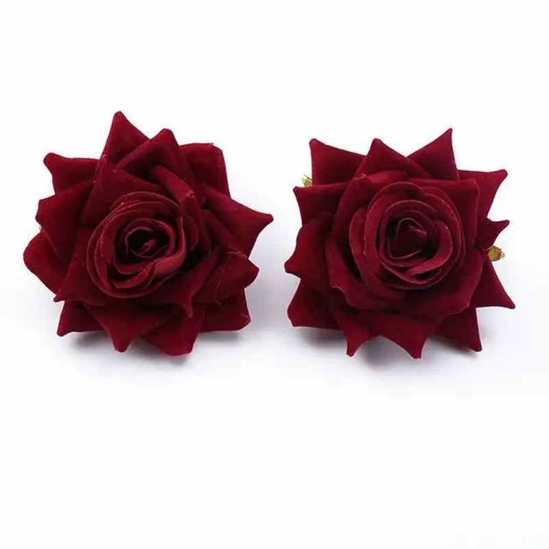 Heritage Crimson Silk Rose Collection 9