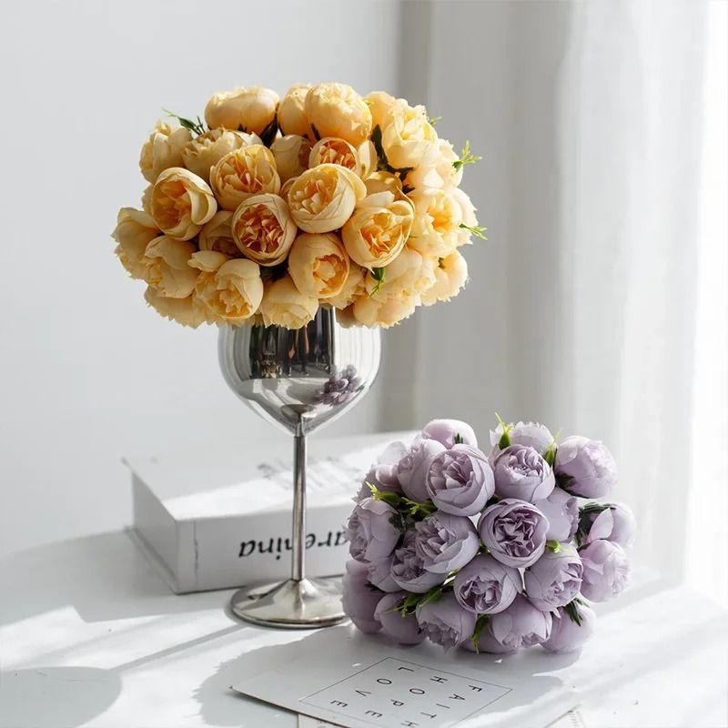 Heritage Silk Rose Peony Grand Bouquet 3