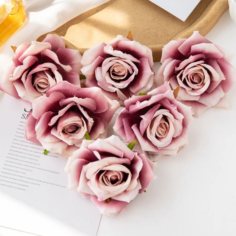 Heritage Silk Grand Rose Heads 14