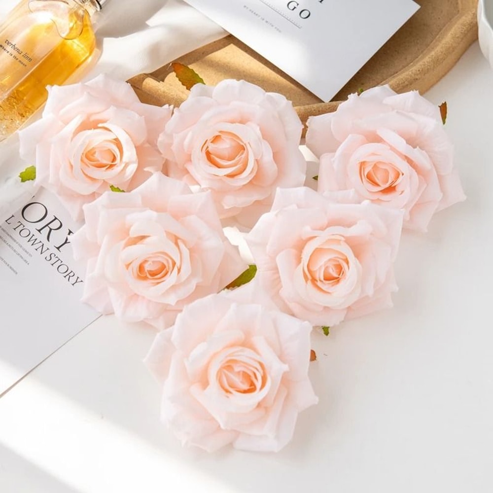 Heritage Silk Grand Rose Heads 16