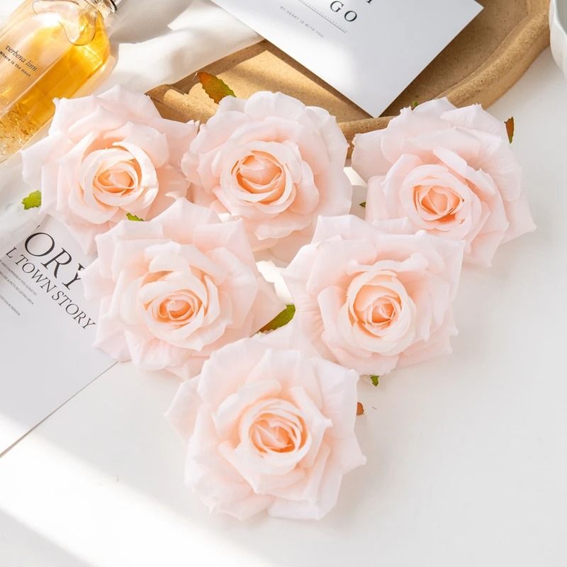 Heritage Silk Grand Rose Heads 16