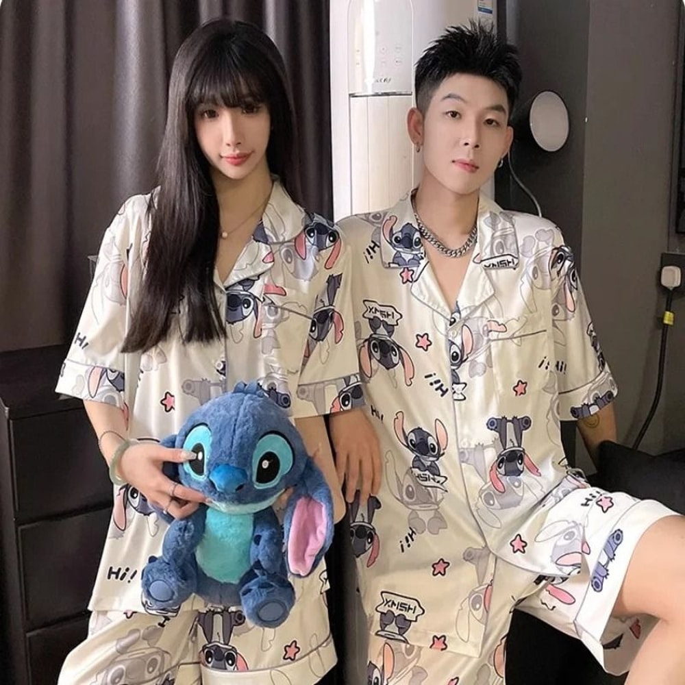 Silk Luxe Summer Couples Set HighEnd Cooling Loungewear 0