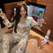 Cartoon Long Sleeve Pajama Set Comfortable Autumn Winter Loungewear 3