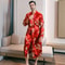 Mens Ice Silk LongSleeved Bathrobe Lightweight Spring Autumn Sleepwear 3