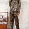 Leopard Print Satin Pajama Set Loose Long Sleeve Winter Sleepwear 2