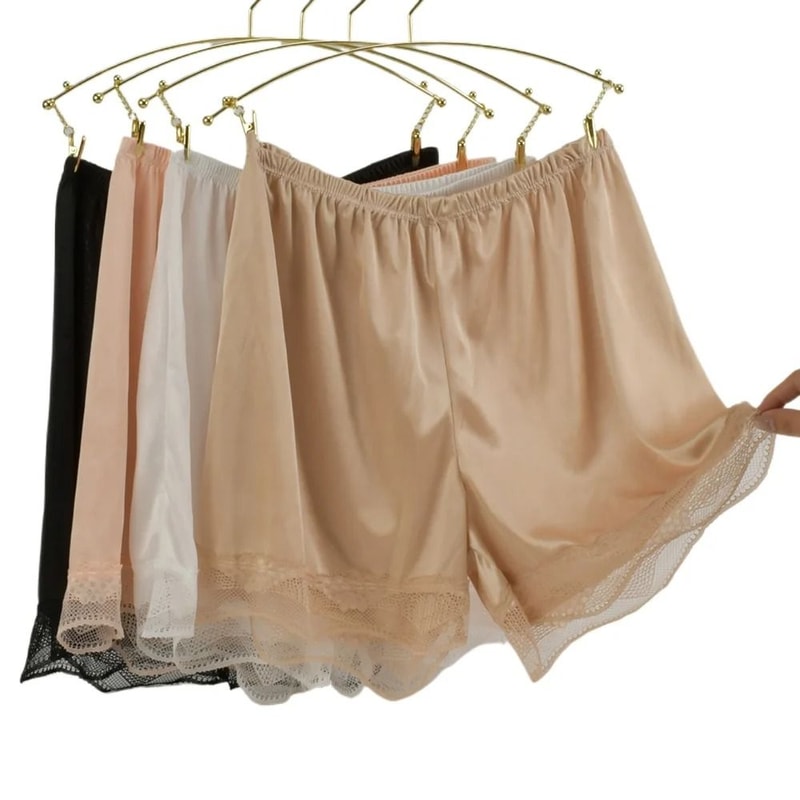 Silky Smooth Pajama Shorts Breathable Lace Home Underwear 0