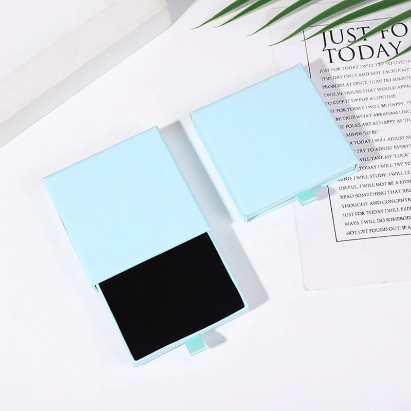 Creative Drawer Jewelry Packaging Box Solid Color Cardboard Storage Organizer 5
