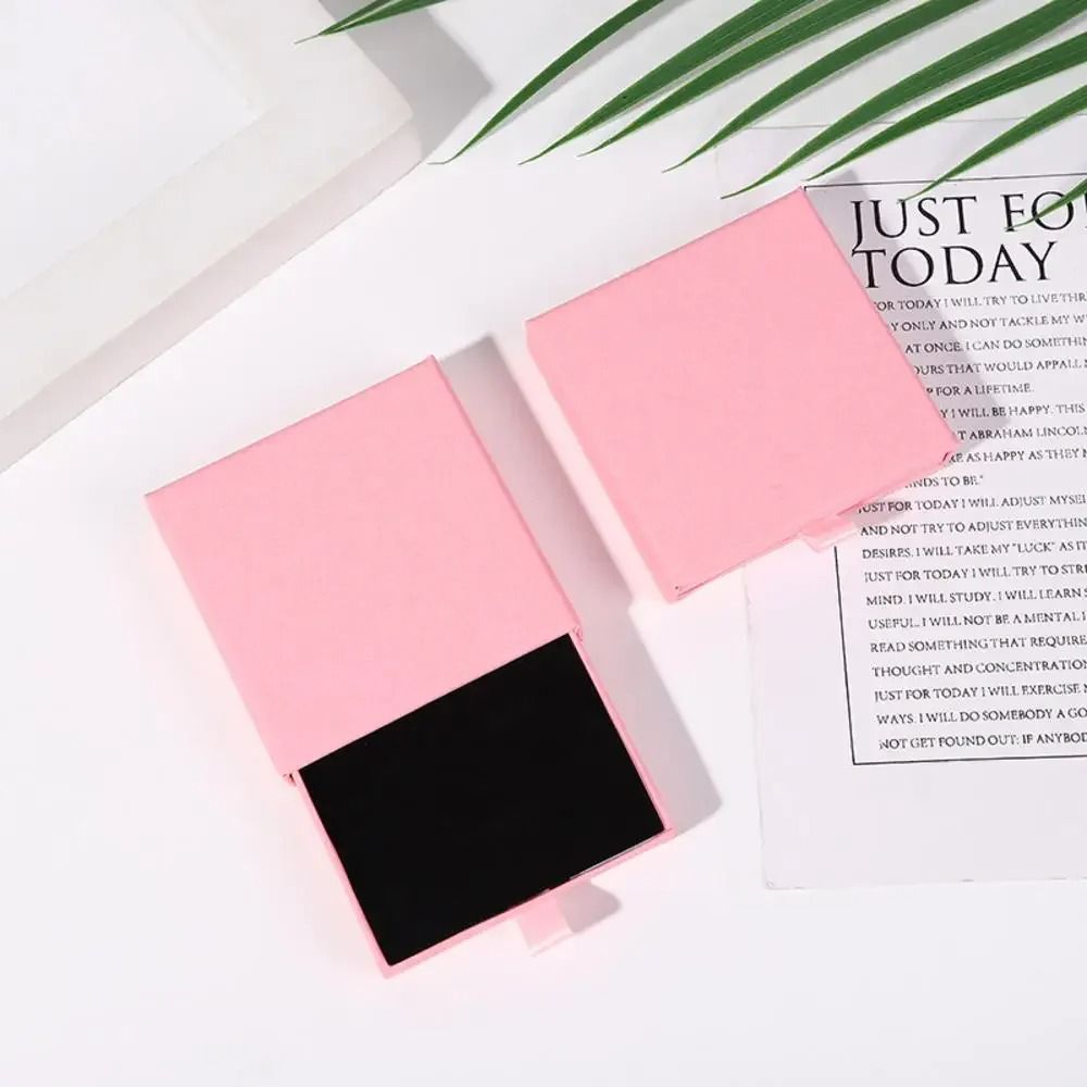 Creative Drawer Jewelry Packaging Box Solid Color Cardboard Storage Organizer 8