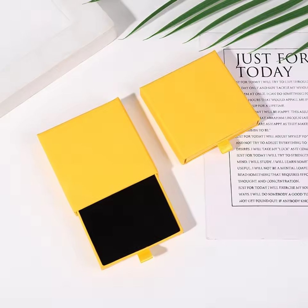 Creative Drawer Jewelry Packaging Box Solid Color Cardboard Storage Organizer 15