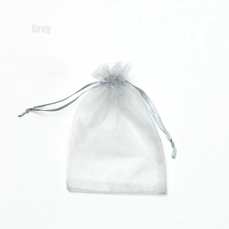 Drawable Organza Gift Bags Transparent Jewelry Wedding Pouches 10