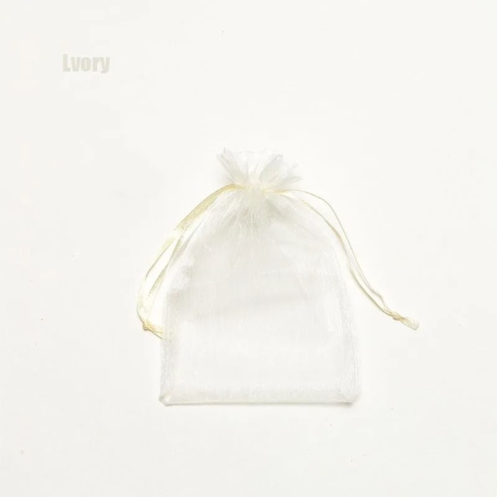 Drawable Organza Gift Bags Transparent Jewelry Wedding Pouches 12