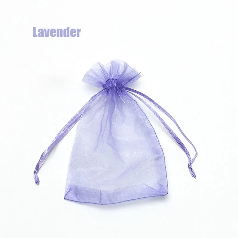 Drawable Organza Gift Bags Transparent Jewelry Wedding Pouches 14