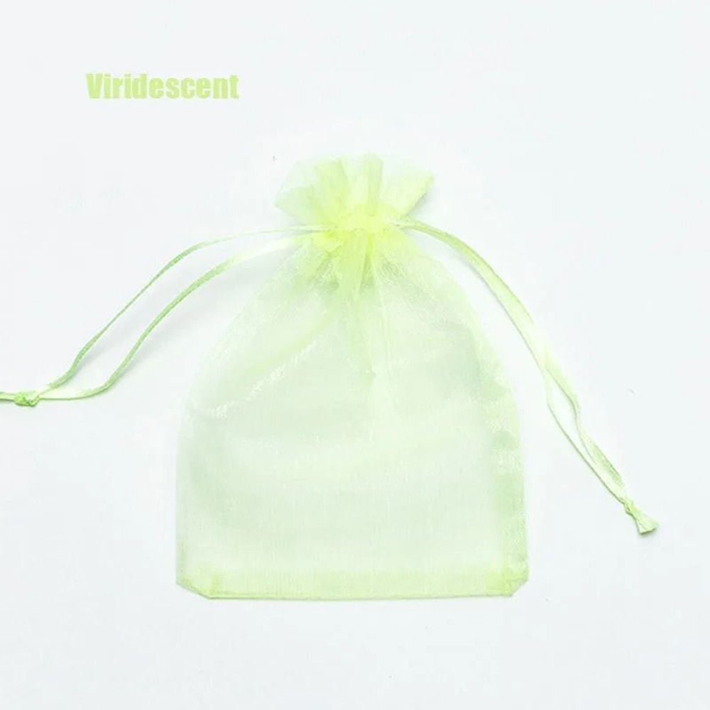 Drawable Organza Gift Bags Transparent Jewelry Wedding Pouches 18