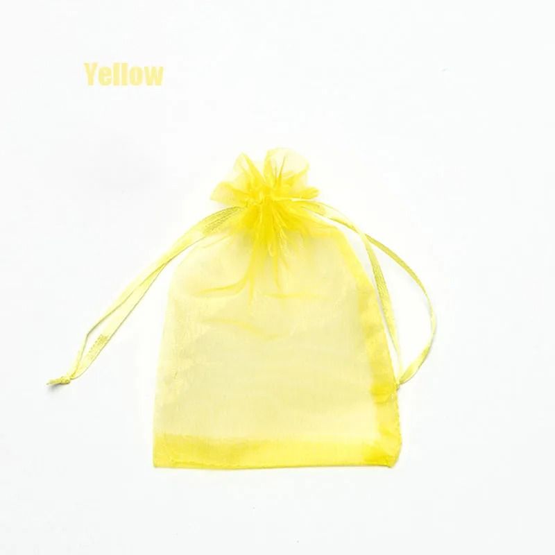 Drawable Organza Gift Bags Transparent Jewelry Wedding Pouches 19