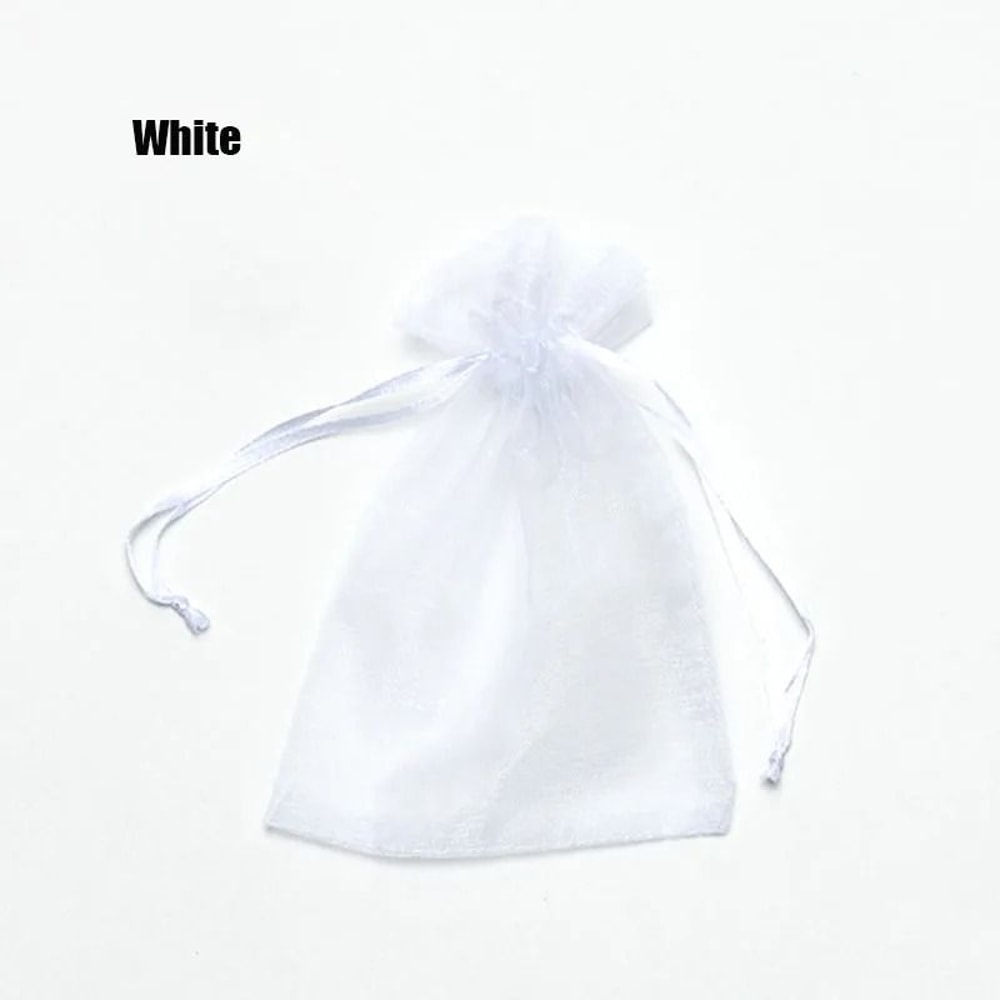 Drawable Organza Gift Bags Transparent Jewelry Wedding Pouches 7