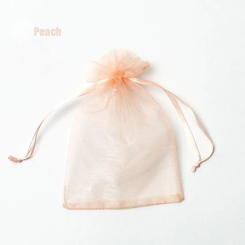 Drawable Organza Gift Bags Transparent Jewelry Wedding Pouches 20