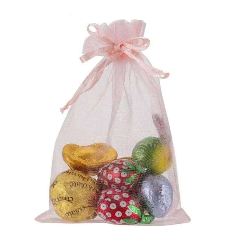 Organza Drawstring Jewelry Bags Small Gift Wrapping Pouches 4