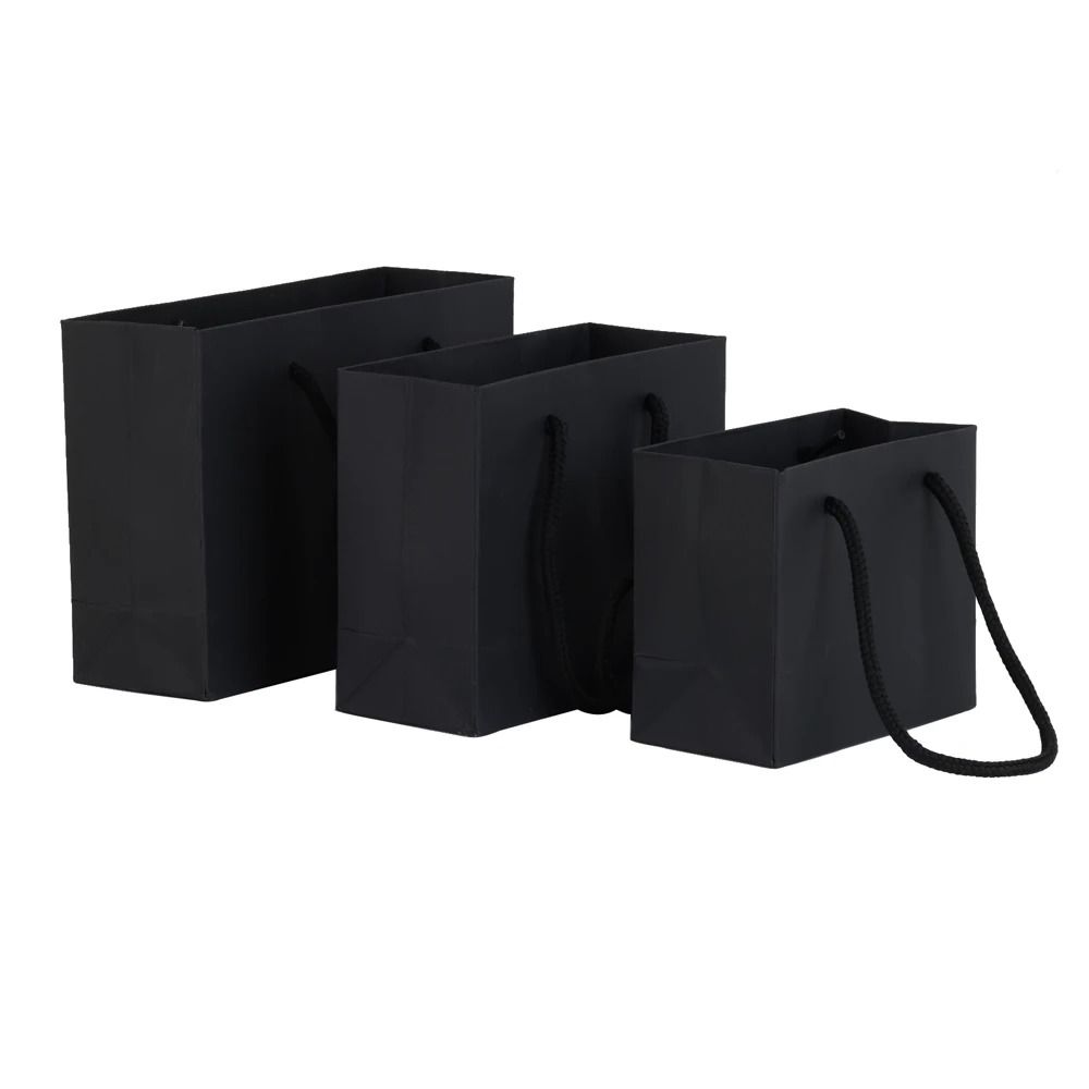 Portable Hardpaper Gift Bags Simple Jewelry Business Packaging 9