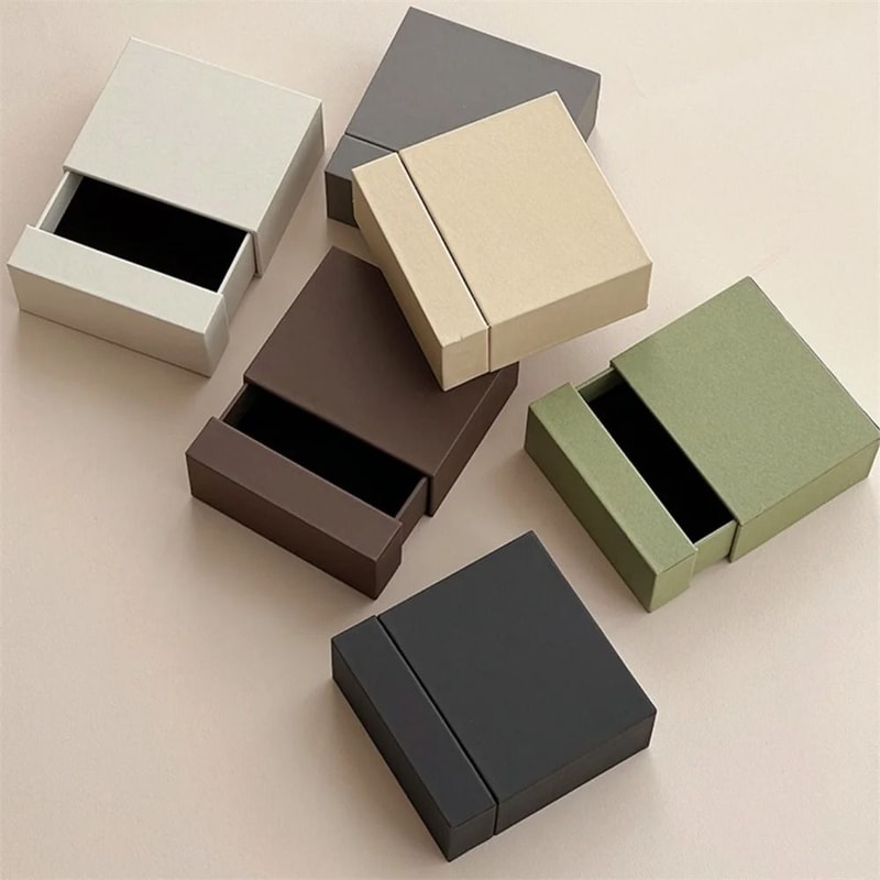Creative Drawer Jewelry Box Minimalist Paper Storage Gift Packaging 0