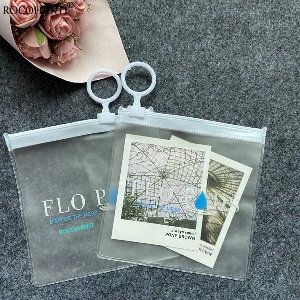 Custom Logo Frosted Zipper Jewelry Pouch Biodegradable Mini Gift Packaging 5