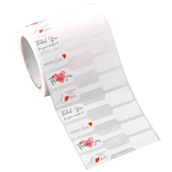 blank paper jewelry price tags – self-adhesive hangtags