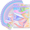 Holographic Resealable Deodorant Bags 20 Pcs Iridescent Pouches 0