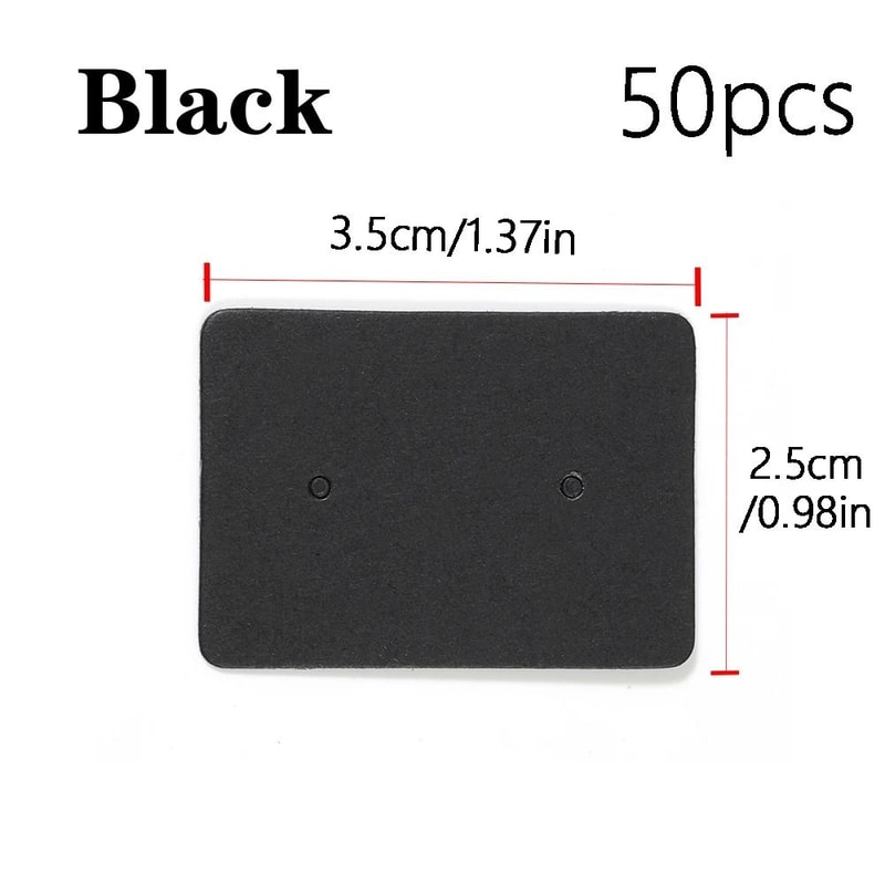 Earring Display Cards 50 Pcs Jewelry Packaging Set 7