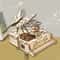 3D Wooden Puzzle Music Box DIY Piano Model Kit 0