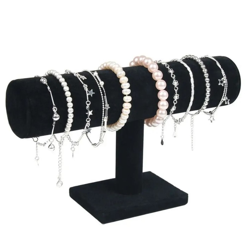 Velvet Bracelet Watch Display Rack Upright Jewelry Organizer 6