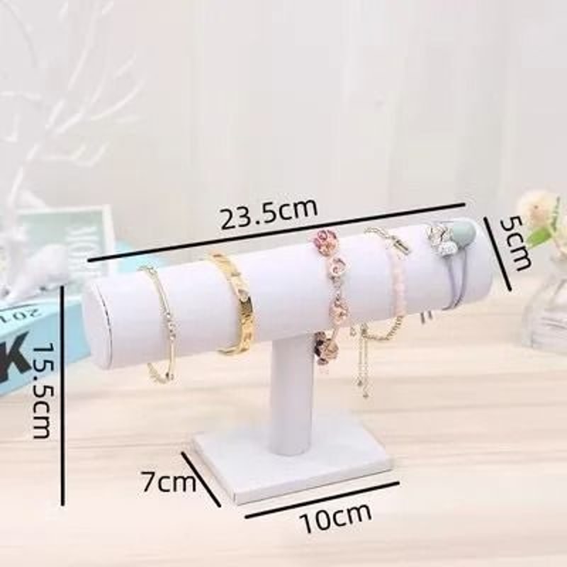 TBar Jewelry Watch Display Stand Velvet Bracelet Rack 6