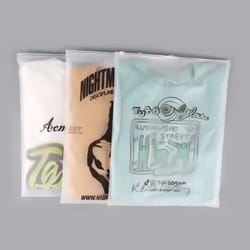 customized logo frosted zipper bags – 50 pcs professional packaging