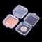 Transparent Mini PP Square Storage Boxes 5 Pcs MultiPurpose Organizers 2