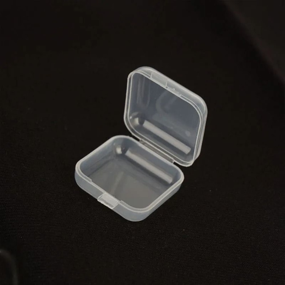 Transparent Mini PP Square Storage Boxes 5 Pcs MultiPurpose Organizers 5