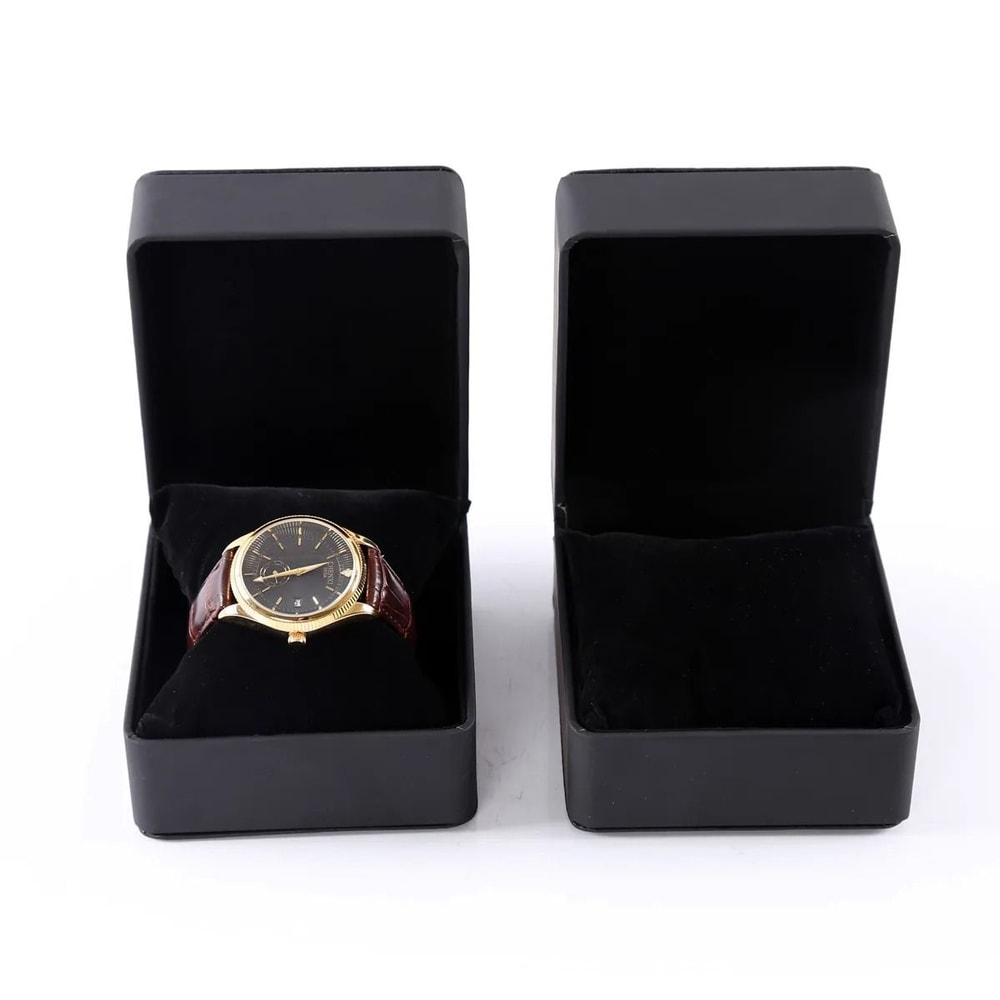 PU Leather Watch Box Rounded Corner Gift Packaging Case 2