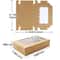 Kraft Paper Window Gift Boxes 10 Pcs MultiPurpose Packaging 7