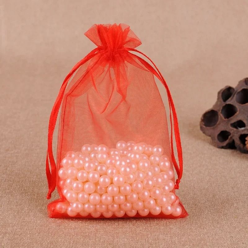 Elegant Drawstring Jewelry Pouches 50 Pcs Gift Party Bags 13