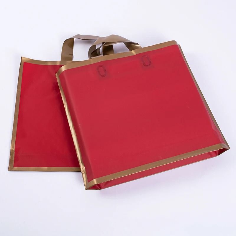 Gemini Said Phnom Penh Frosted Shopping Bags 50 Pcs Luxury GoldEdge Packaging 9
