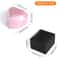 LED Lighted Jewelry Box Heart Square Velvet Proposal Cases 1