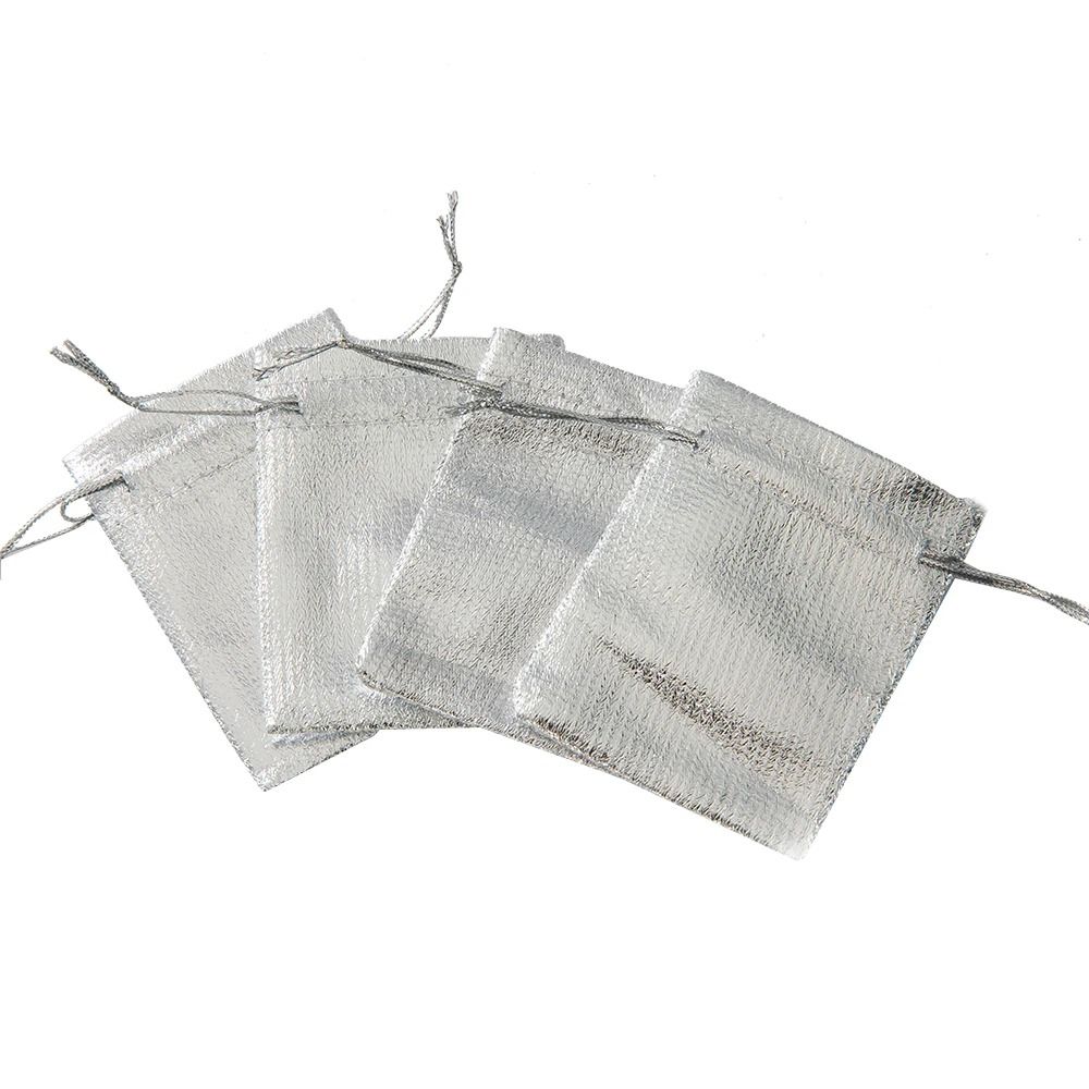 Metallic Gold Drawstring Pouches 50 Pcs Small Business Gifting Supplies 10