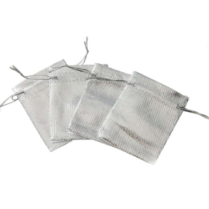 Metallic Gold Drawstring Pouches 50 Pcs Small Business Gifting Supplies 10