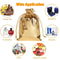 Metallic Gold Drawstring Pouches 50 Pcs Small Business Gifting Supplies 5