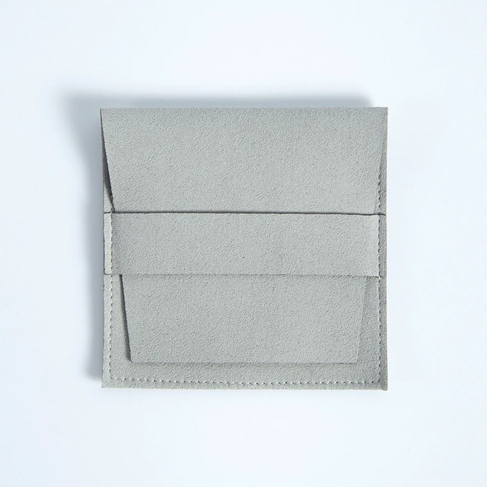 Microfiber Suede Jewelry Pouches 5 Pcs Premium Envelope Flap Bags 9