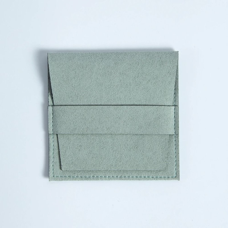 Microfiber Suede Jewelry Pouches 5 Pcs Premium Envelope Flap Bags 8