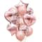 Rose Gold Confetti Balloon Set 14 Pcs Birthday Wedding Party Decorations 0